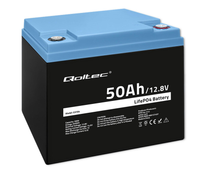 Akumulator do UPS Qoltec Akumulator LiFePO4 12.8V/50Ah/640W